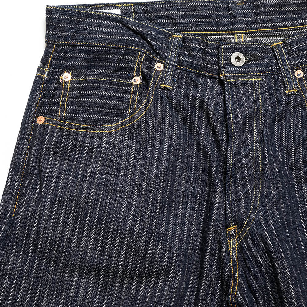 ONI DENIM - Relax Straight - Drop-Needle Stitching Jacquard Striped Denim - ONI-266HJS