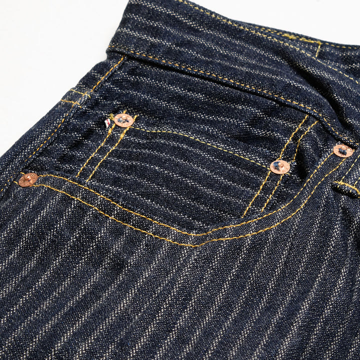 ONI DENIM - Relax Straight - Drop-Needle Stitching Jacquard Striped Denim - ONI-266HJS