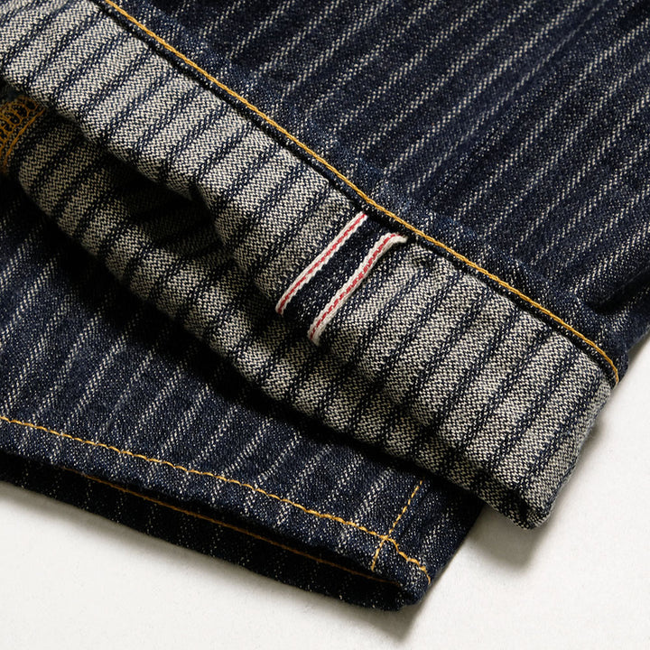 ONI DENIM - Relax Straight - Drop-Needle Stitching Jacquard Striped Denim - ONI-266HJS
