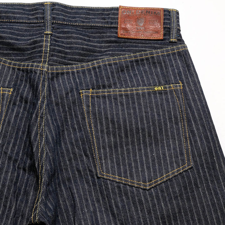 ONI DENIM - Relax Straight - Drop-Needle Stitching Jacquard Striped Denim - ONI-266HJS