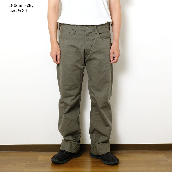 ONI DENIM - Relax Straight - Selvedge Chino Cloth - Light Olive - ONI-266SVC-GOL