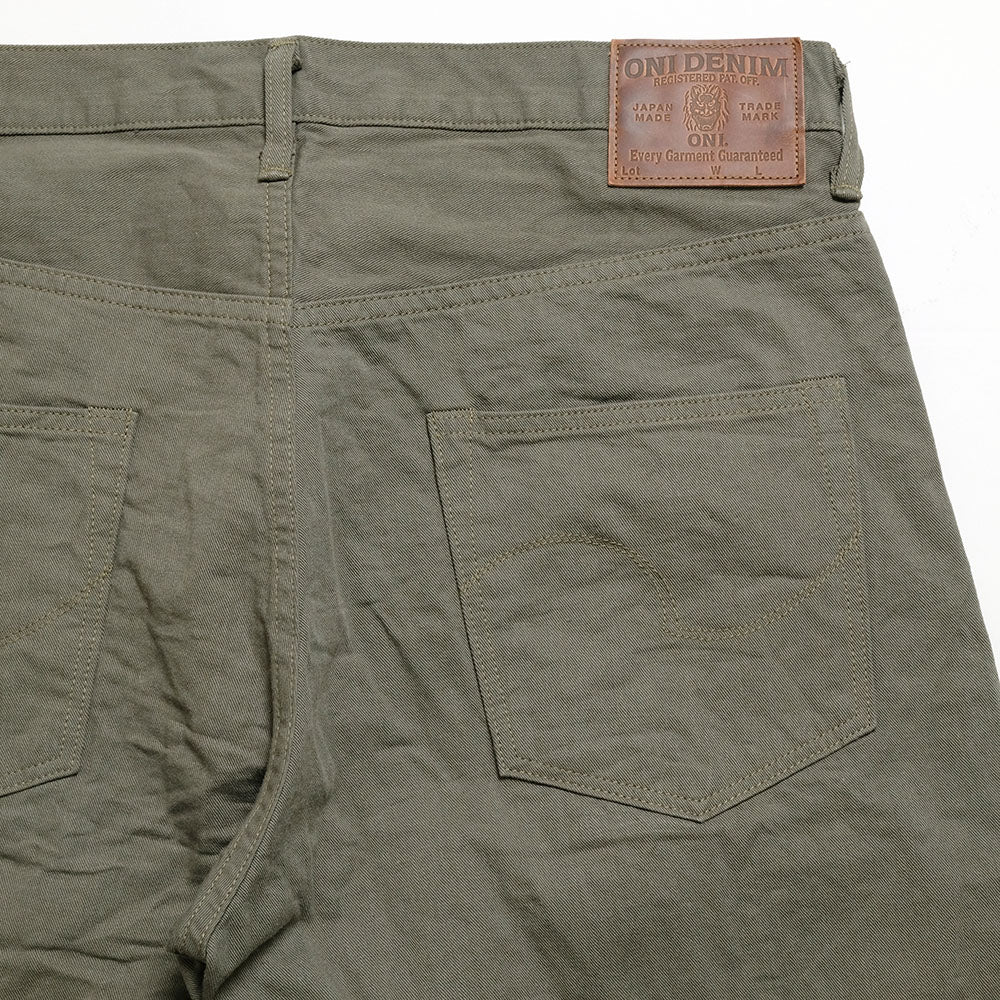 ONI DENIM - Relax Straight - Selvedge Chino Cloth - Light Olive - ONI-266SVC-GOL