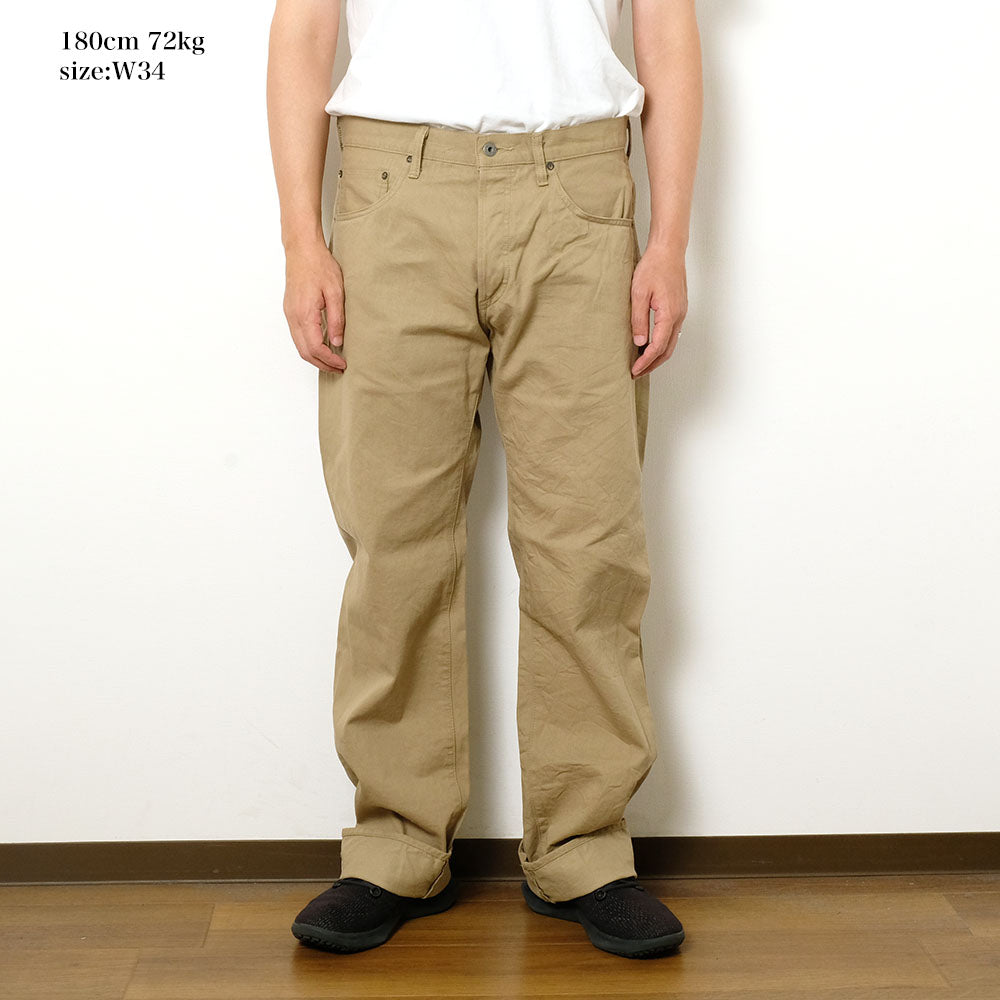 ONI DENIM - Relax Straight - Selvedge Chino Cloth - Khaki Beige -ONI-266SVC-KHB