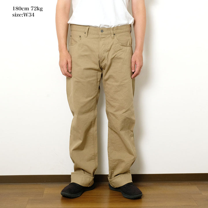ONI DENIM - Relax Straight - Selvedge Chino Cloth - Khaki Beige -ONI-266SVC-KHB