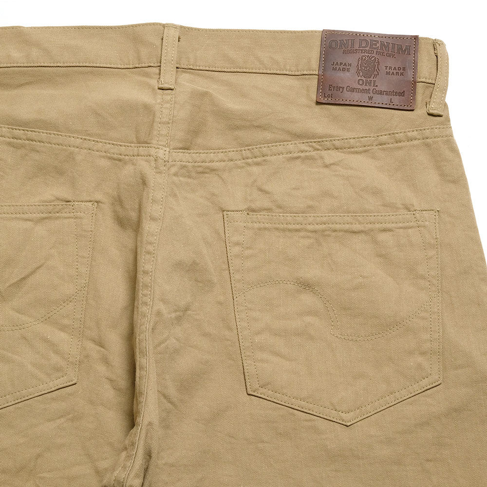 ONI DENIM - Relax Straight - Selvedge Chino Cloth - Khaki Beige -ONI-266SVC-KHB