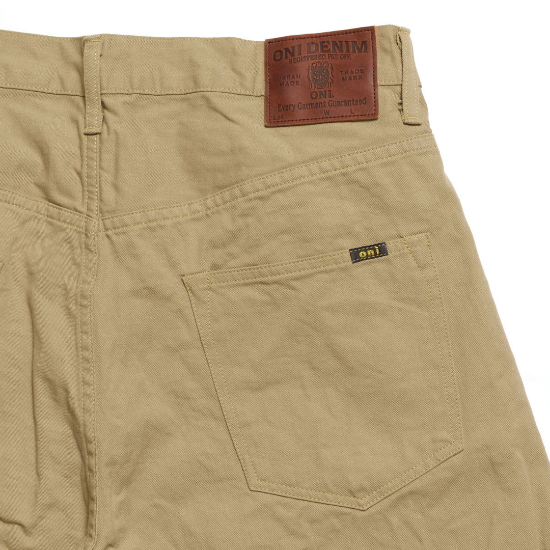 ONI DENIM - Just Right Straight - Selvedge Chino Cloth - Khaki Beige - ONI-271SVC