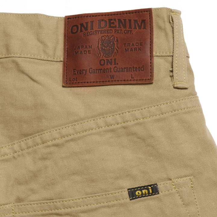 ONI DENIM - Just Right Straight - Selvedge Chino Cloth - Khaki Beige - ONI-271SVC