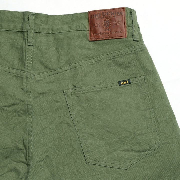 ONI DENIM - Just Right Straight - Selvedge Chino Cloth - Dark Green - ONI-271SVC