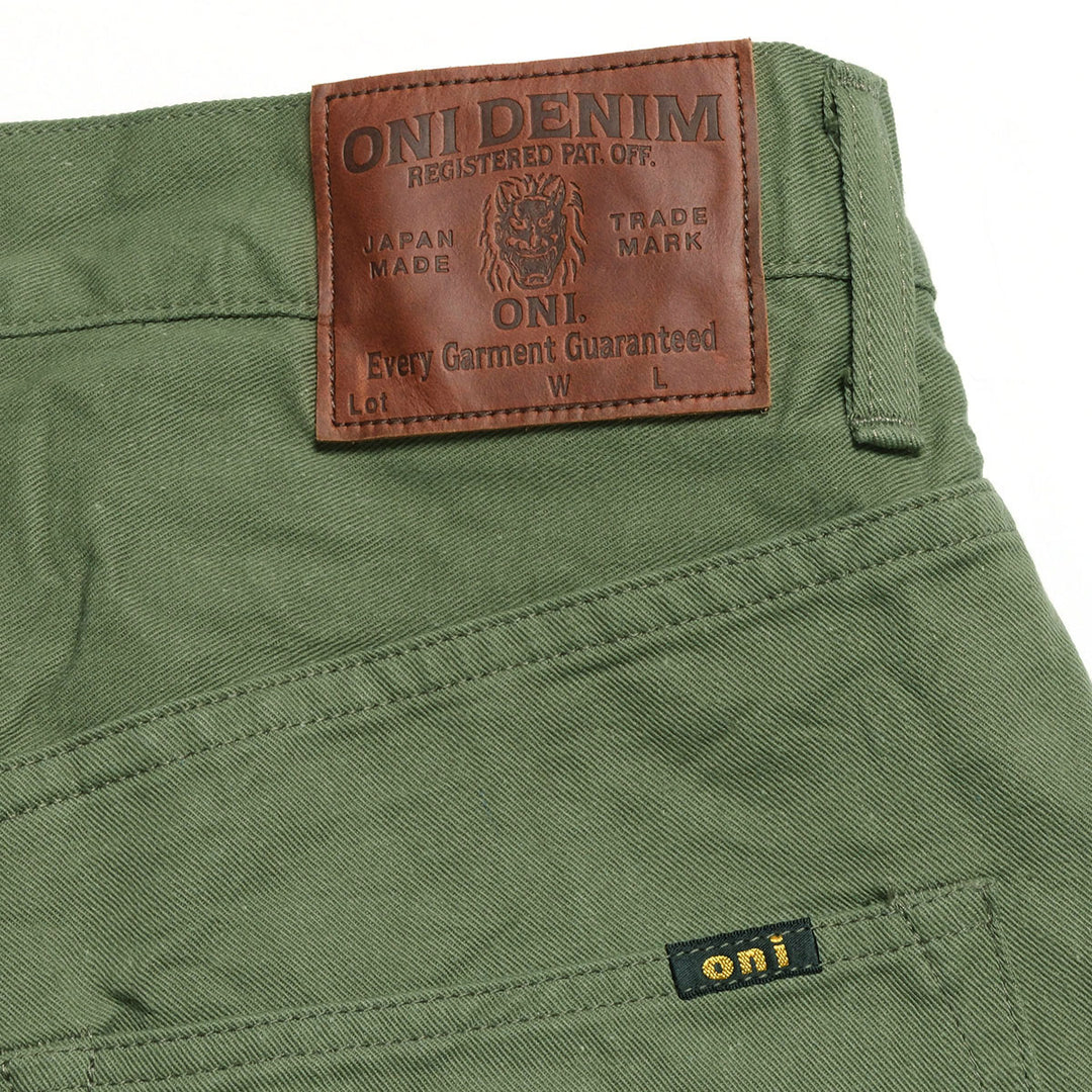ONI DENIM - Just Right Straight - Selvedge Chino Cloth - Dark Green - ONI-271SVC