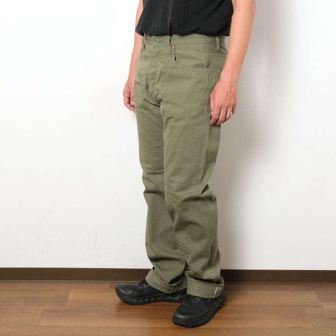 ONI DENIM - Just Right Straight - Selvedge Chino Cloth - Dark Green - ONI-271SVC