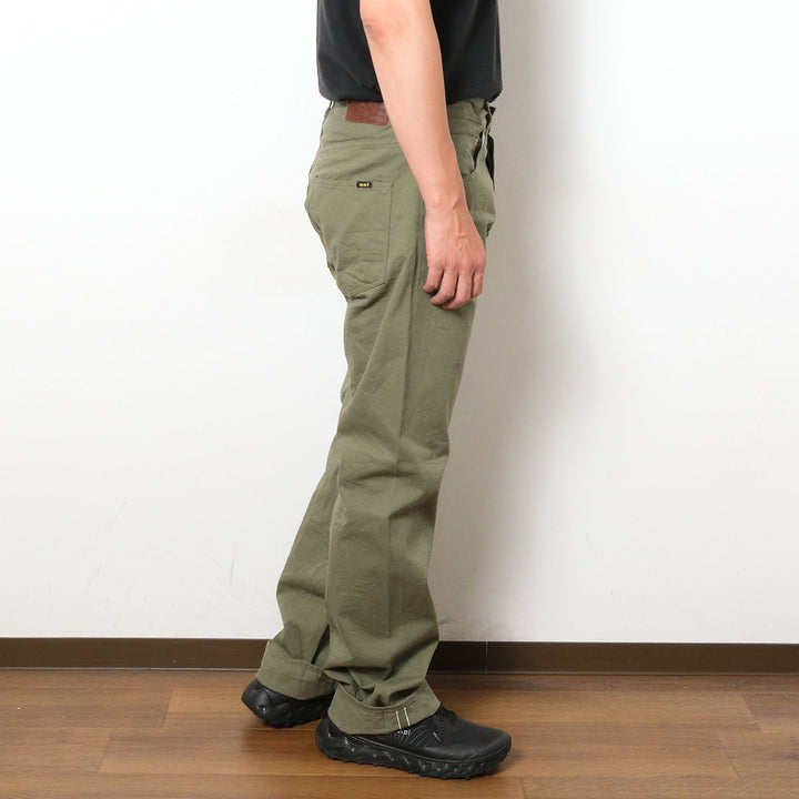 ONI DENIM - Just Right Straight - Selvedge Chino Cloth - Dark Green - ONI-271SVC