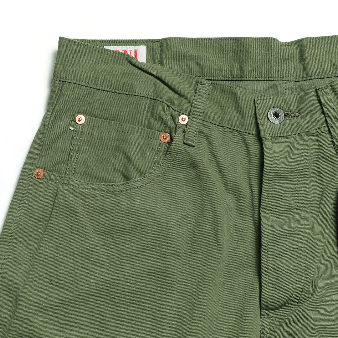 ONI DENIM - Just Right Straight - Selvedge Chino Cloth - Dark Green - ONI-271SVC