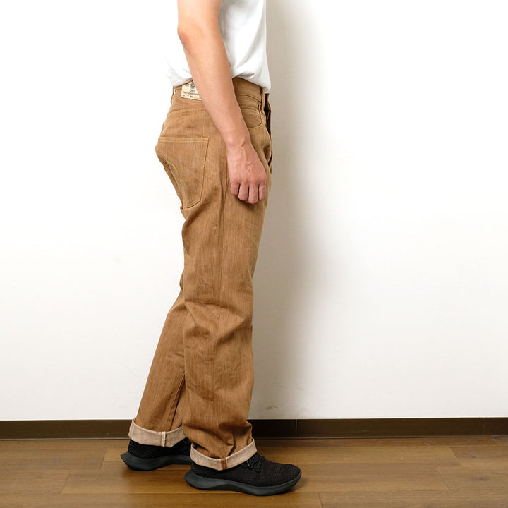 ONI DENIM - Regular Straight - 20oz Awa Kakishibu x Kinari Denim - ONI-275KAKI