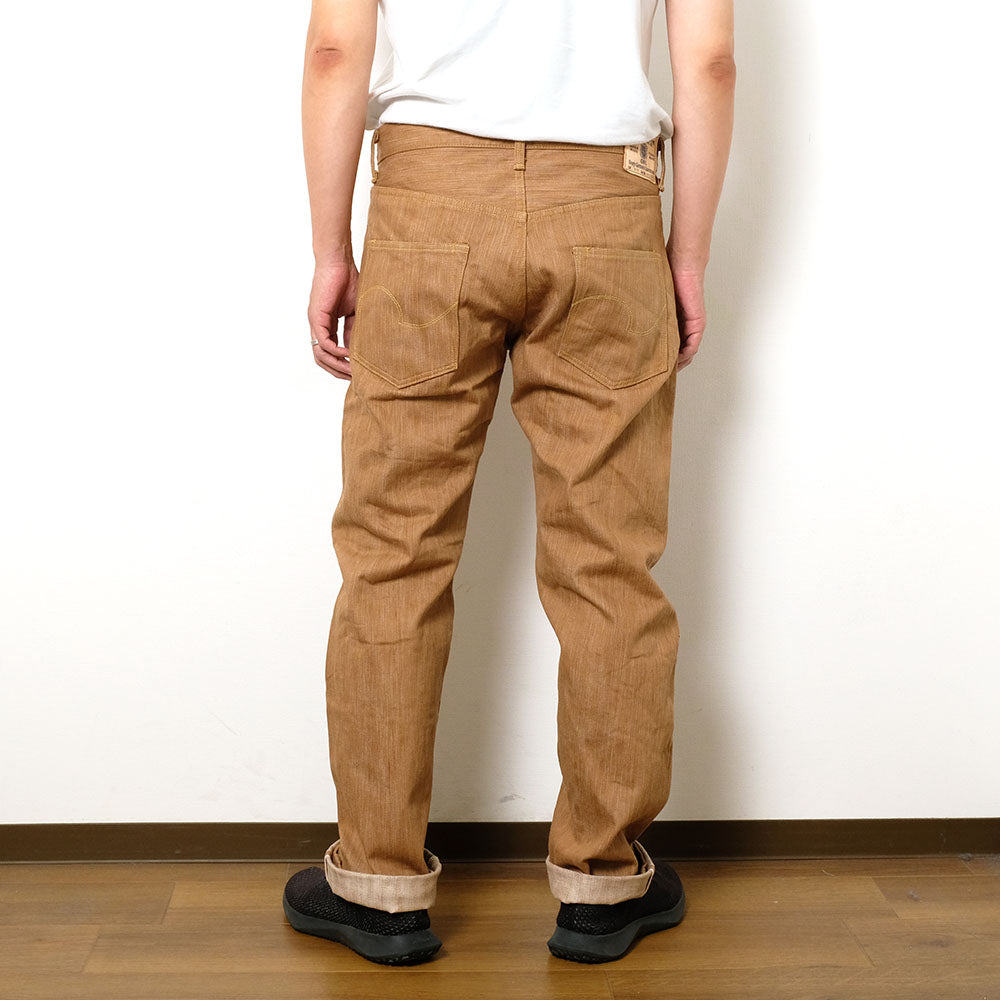 ONI DENIM - Regular Straight - 20oz Awa Kakishibu x Kinari Denim - ONI-275KAKI