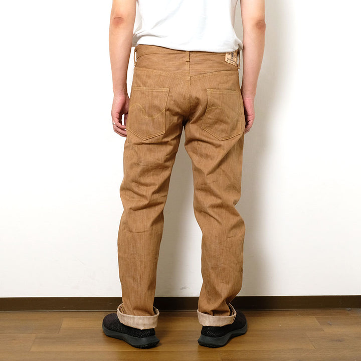 ONI DENIM - Regular Straight - 20oz Awa Kakishibu x Kinari Denim - ONI-275KAKI