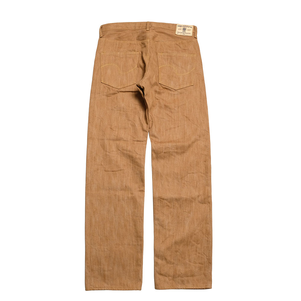 ONI DENIM - Regular Straight - 20oz Awa Kakishibu x Kinari Denim - ONI-275KAKI