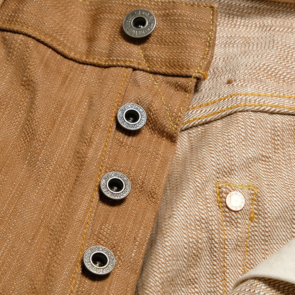 ONI DENIM - Regular Straight - 20oz Awa Kakishibu x Kinari Denim - ONI-275KAKI