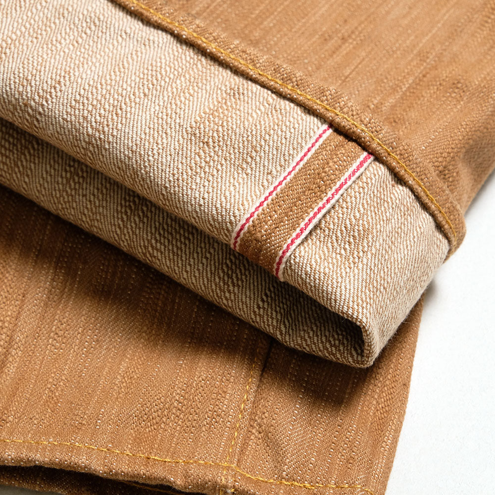 ONI DENIM - Regular Straight - 20oz Awa Kakishibu x Kinari Denim - ONI-275KAKI