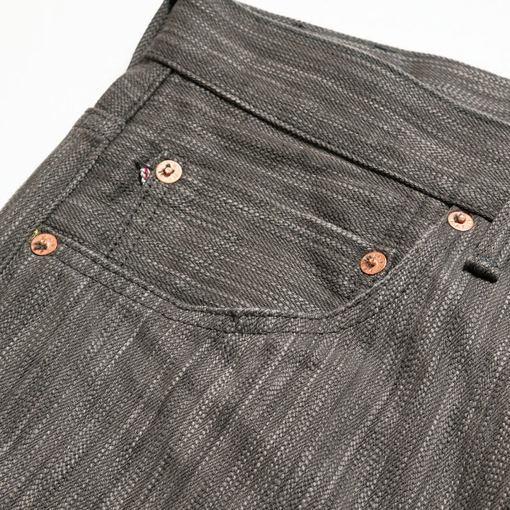 ONI DENIM - Regular Straight - 20oz. Awa Sumi Kuro Denim - ONI-275KURO