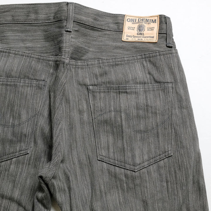 ONI DENIM - Regular Straight - 20oz. Awa Sumi x Awa Shoai Denim - ONI-275SUMI