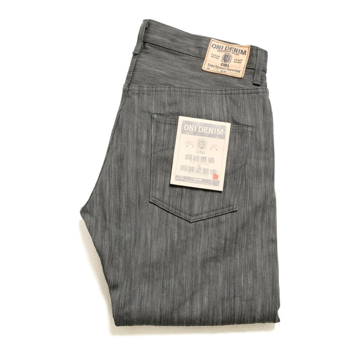 ONI DENIM - Regular Straight - 20oz. Awa Sumi x Awa Shoai Denim - ONI-275SUMI