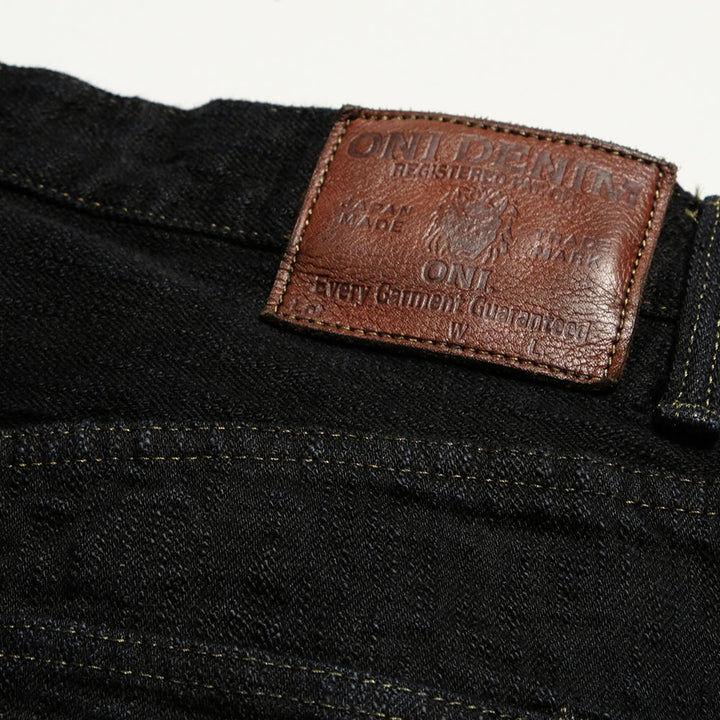 ONI DENIM - Just Right Straight - 17oz Bumpy Denim - Kuro - ONI-277BUM-BK