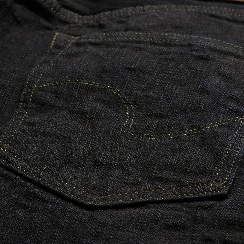 ONI DENIM - Just Right Straight - 17oz Bumpy Denim - Kuro - ONI-277BUM-BK