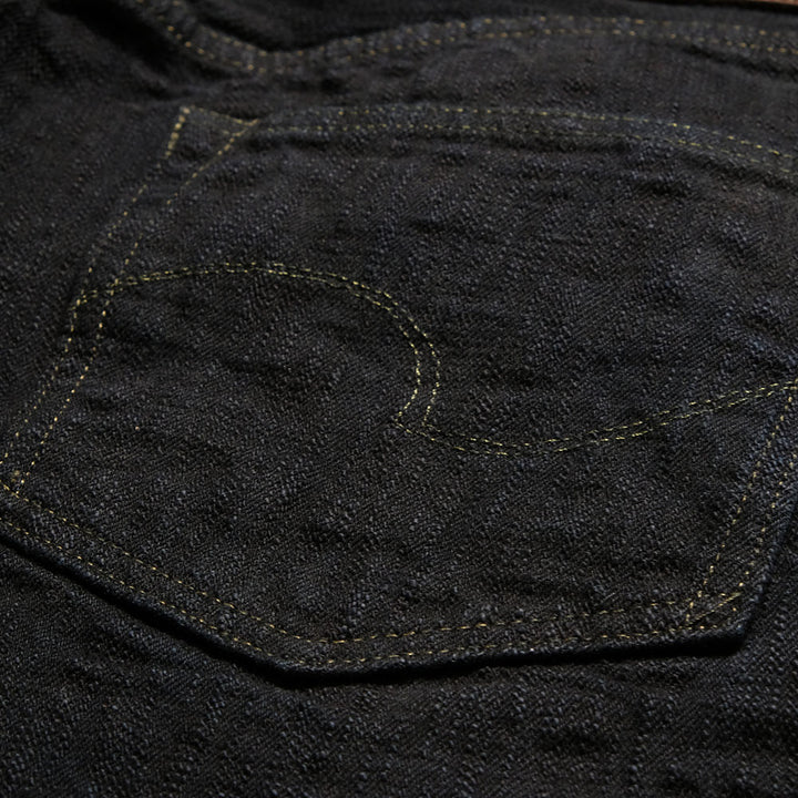 ONI DENIM - Just Right Straight - 17oz Bumpy Denim - Kuro - ONI-277BUM-BK