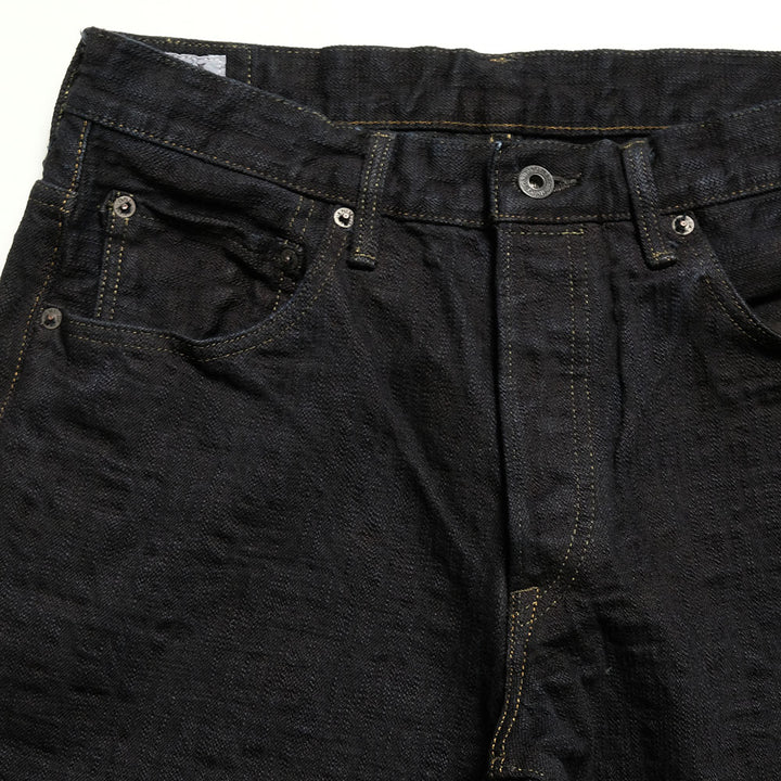 ONI DENIM - Just Right Straight - 17oz Bumpy Denim - Kuro - ONI-277BUM-BK