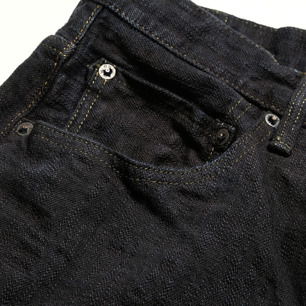 ONI DENIM - Just Right Straight - 17oz Bumpy Denim - Kuro - ONI-277BUM-BK