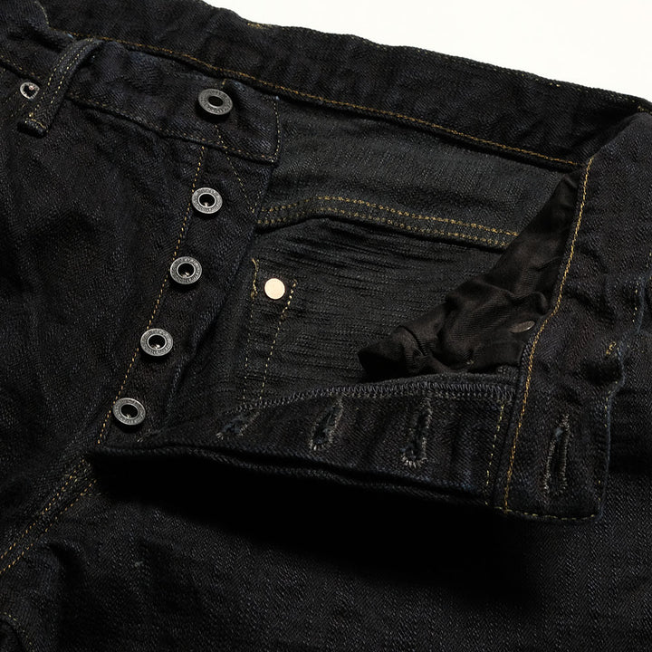 ONI DENIM - Just Right Straight - 17oz Bumpy Denim - Kuro - ONI-277BUM-BK