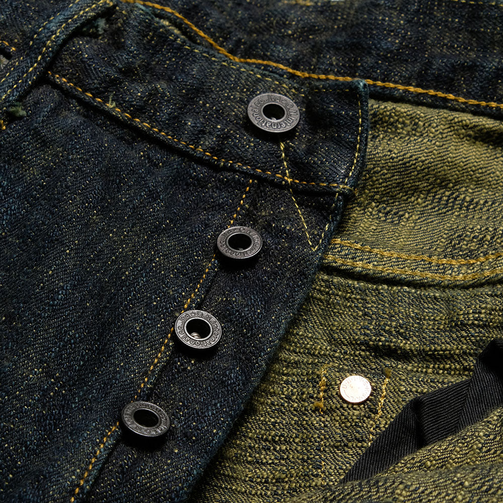 ONI DENIM - Just Right Straight - 17oz Bumpy Denim - Kusaki - ONI-277BUM-GR