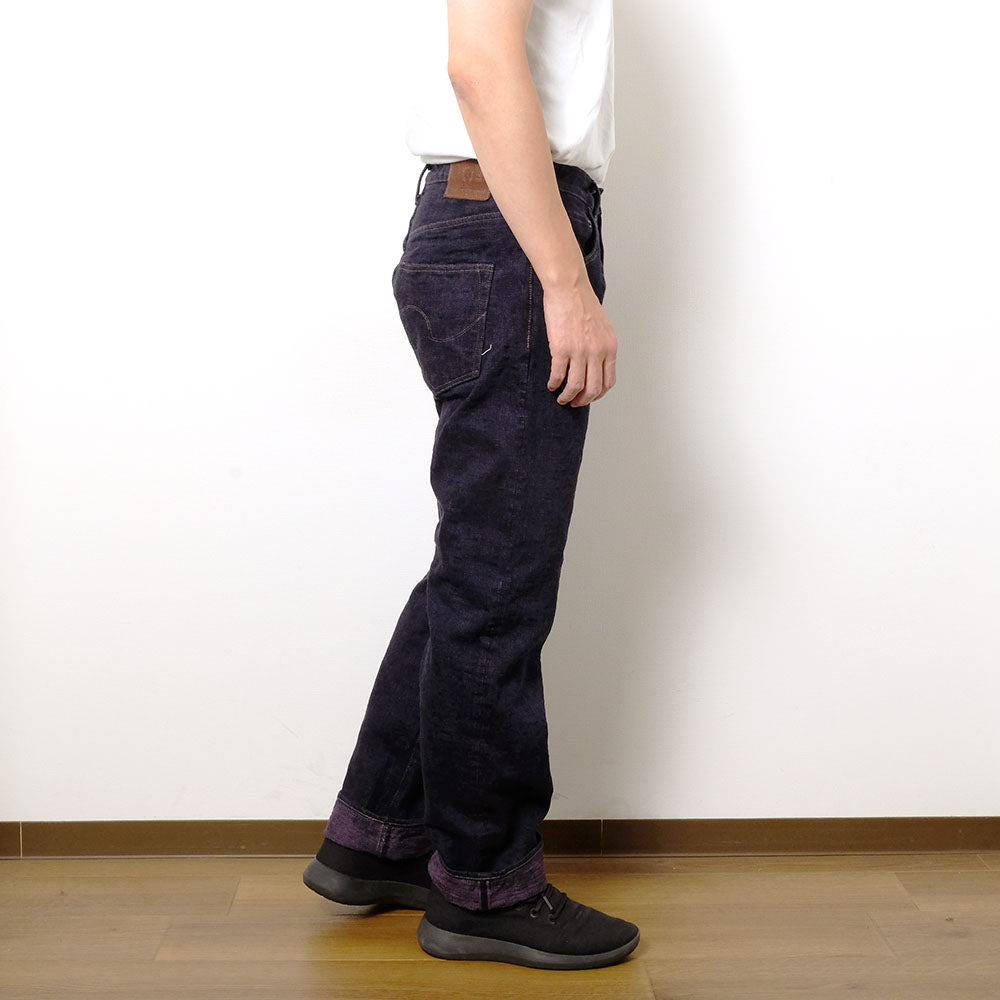 ONI DENIM - Just Right Straight - 17oz Bumpy Denim - Murasaki
