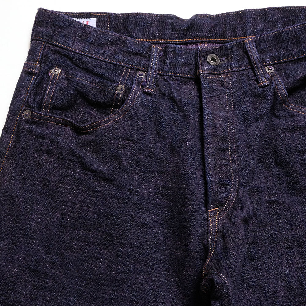 ONI DENIM - Just Right Straight - 17oz Bumpy Denim - Murasaki