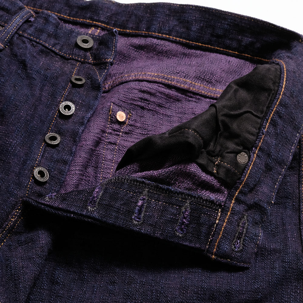 ONI DENIM - Just Right Straight - 17oz Bumpy Denim - Murasaki