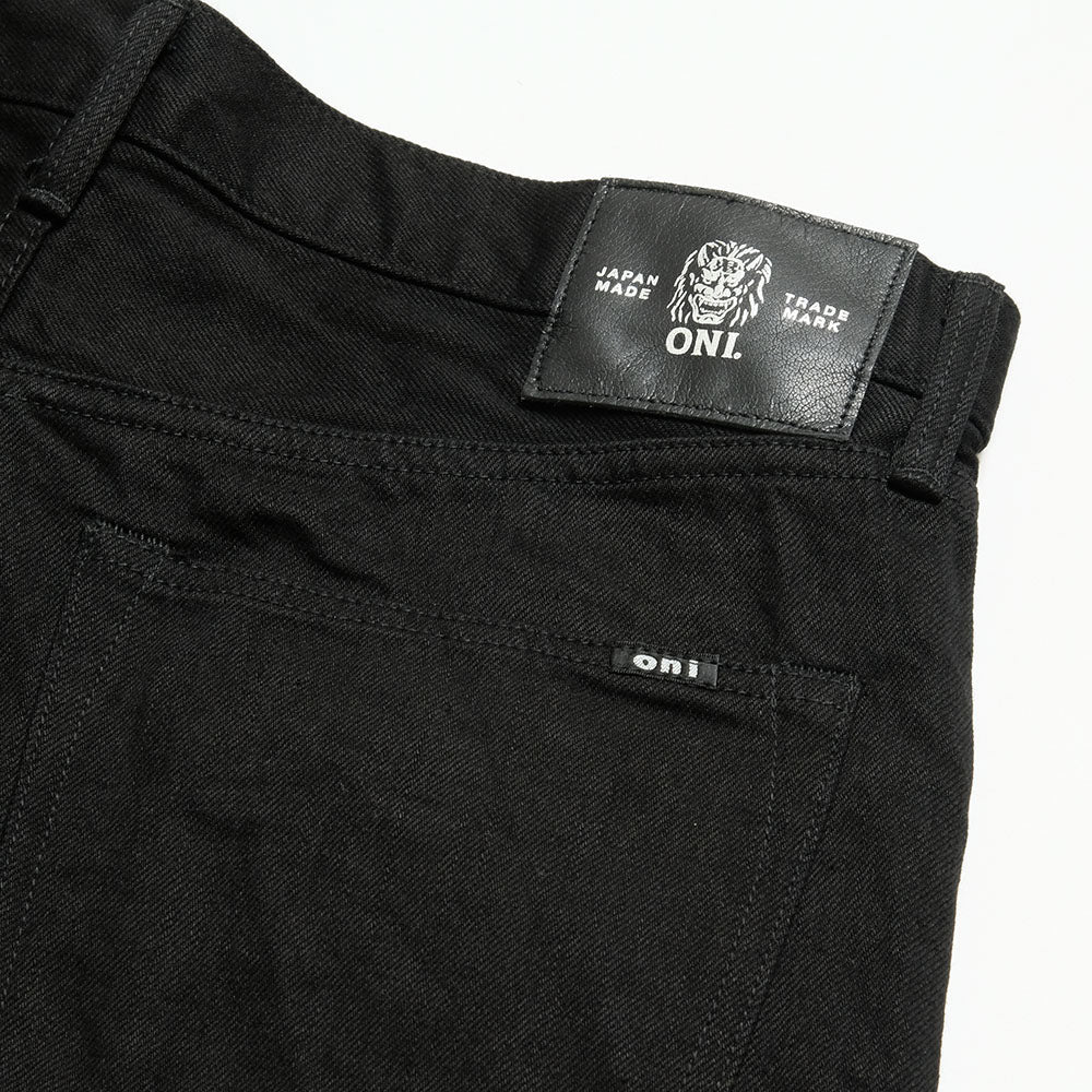 ONI DENIM - Regular Rise Neat Straight - 13oz JET BLACK DENIM - ONI-286-13