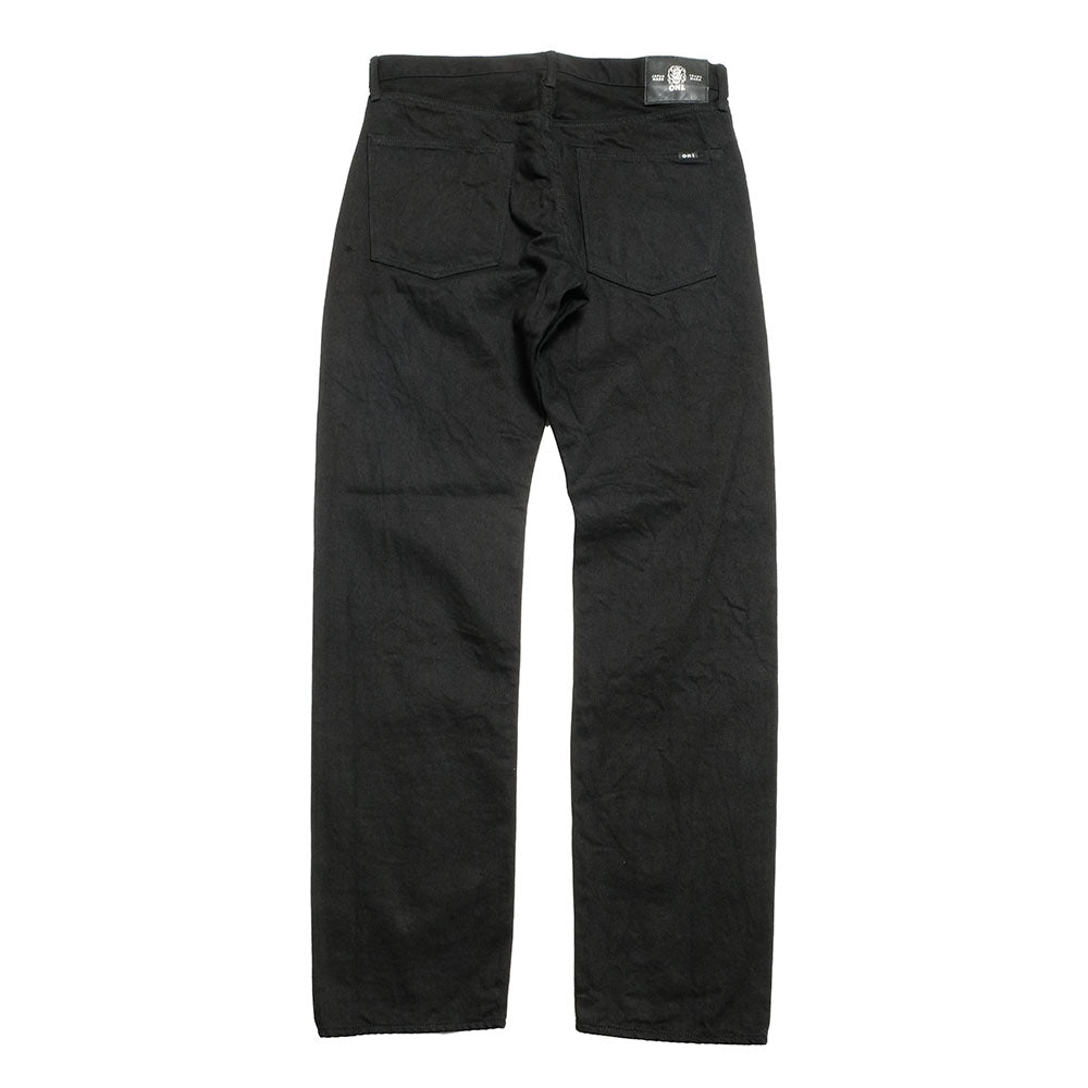 ONI DENIM - Regular Rise Neat Straight - 13oz JET BLACK DENIM - ONI-286-13