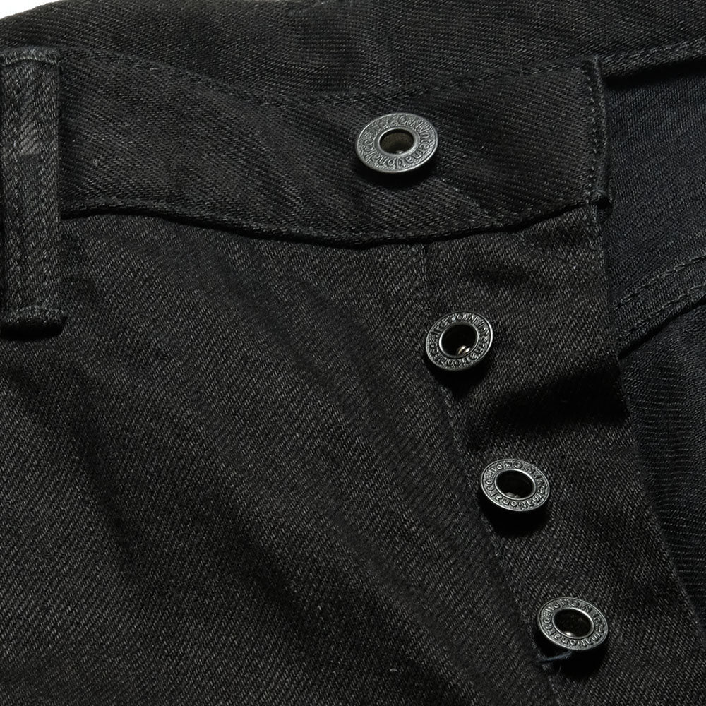ONI DENIM - Regular Rise Neat Straight - 13oz JET BLACK DENIM - ONI-286-13