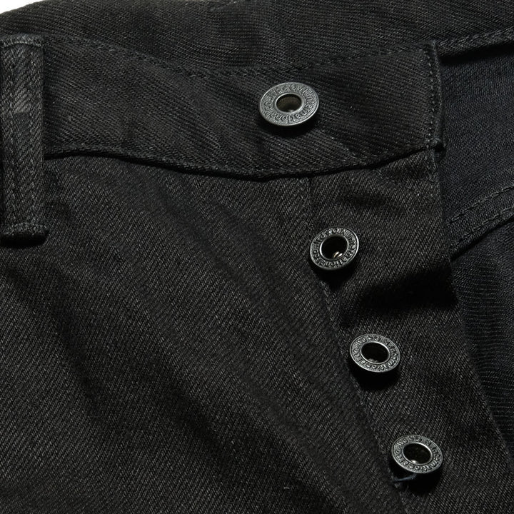 ONI DENIM - Regular Rise Neat Straight - 13oz JET BLACK DENIM - ONI-286-13