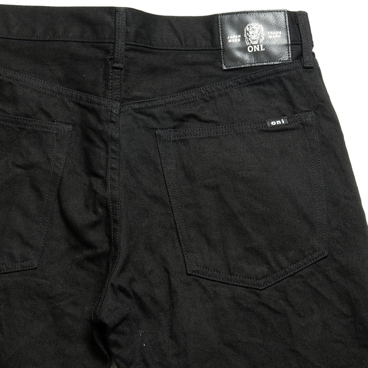 ONI DENIM - Regular Rise Neat Straight - 13oz JET BLACK DENIM - ONI-286-13