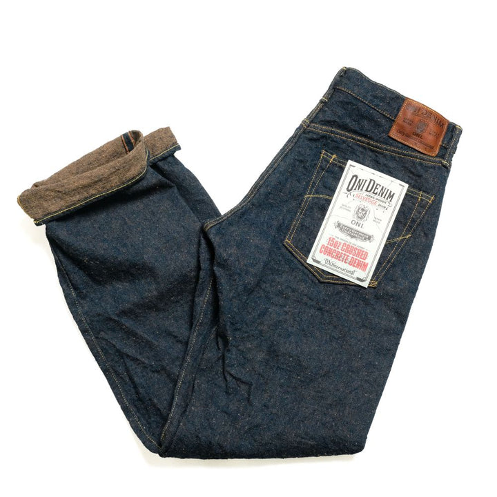 ONI DENIM - Regular Fit Straight - 15oz Crushed Concrete Denim - KABUKI SELVEDGE - ONI-288CCD-MOC