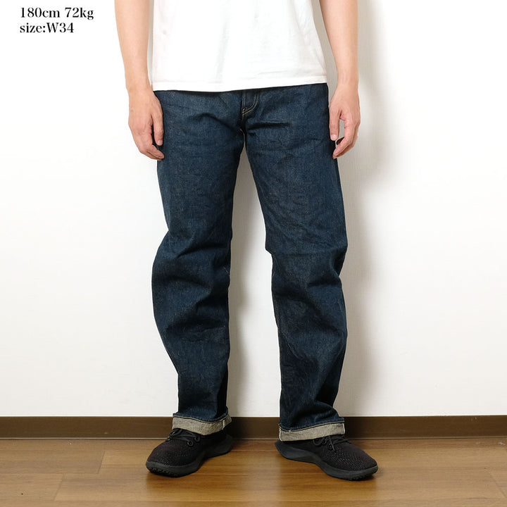 ONI DENIM - Cinch Back Loose Straight - 15oz Ishikawa-dai Denim - ONI-295ISH
