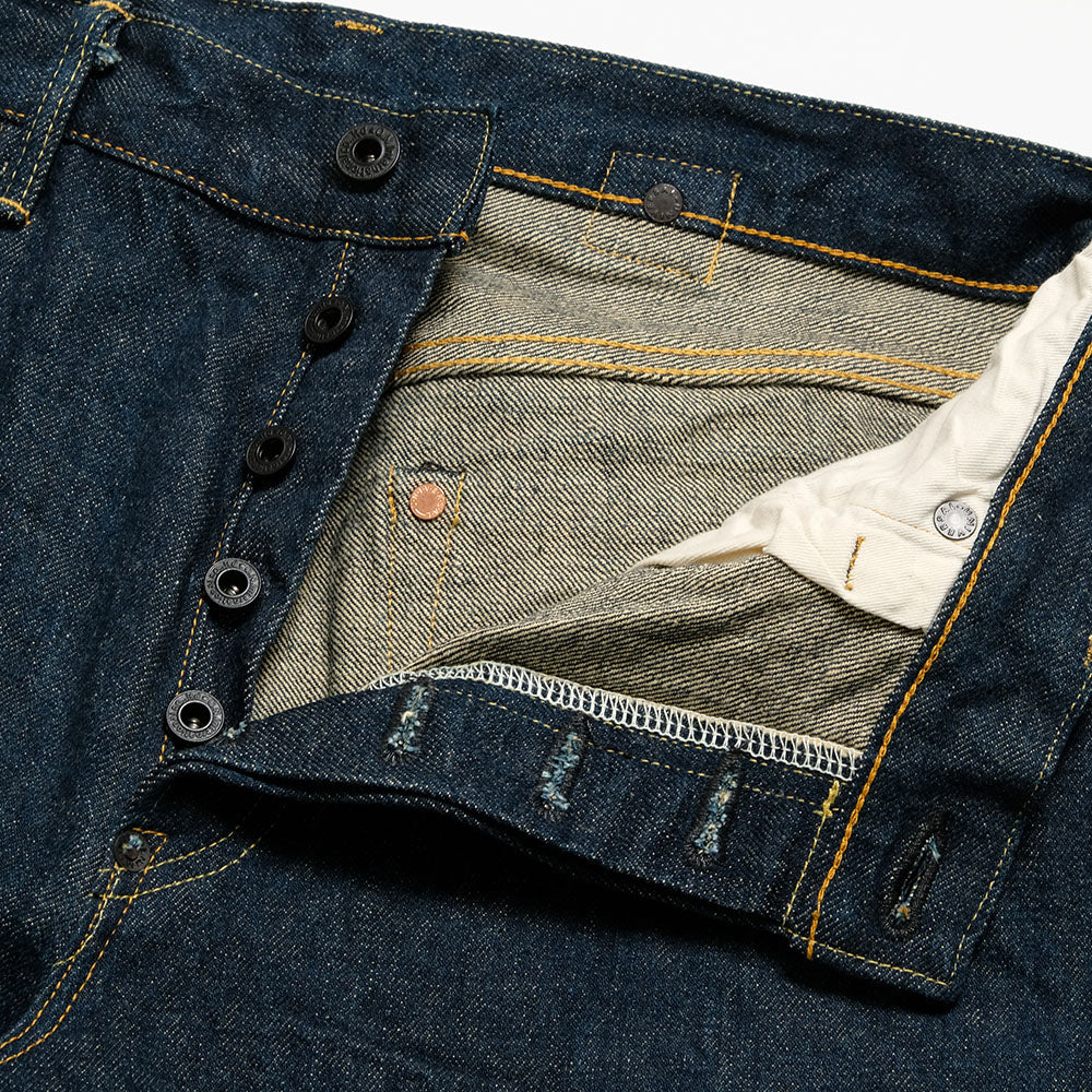 ONI DENIM - Cinch Back Loose Straight - 15oz Ishikawa-dai Denim - ONI-295ISH