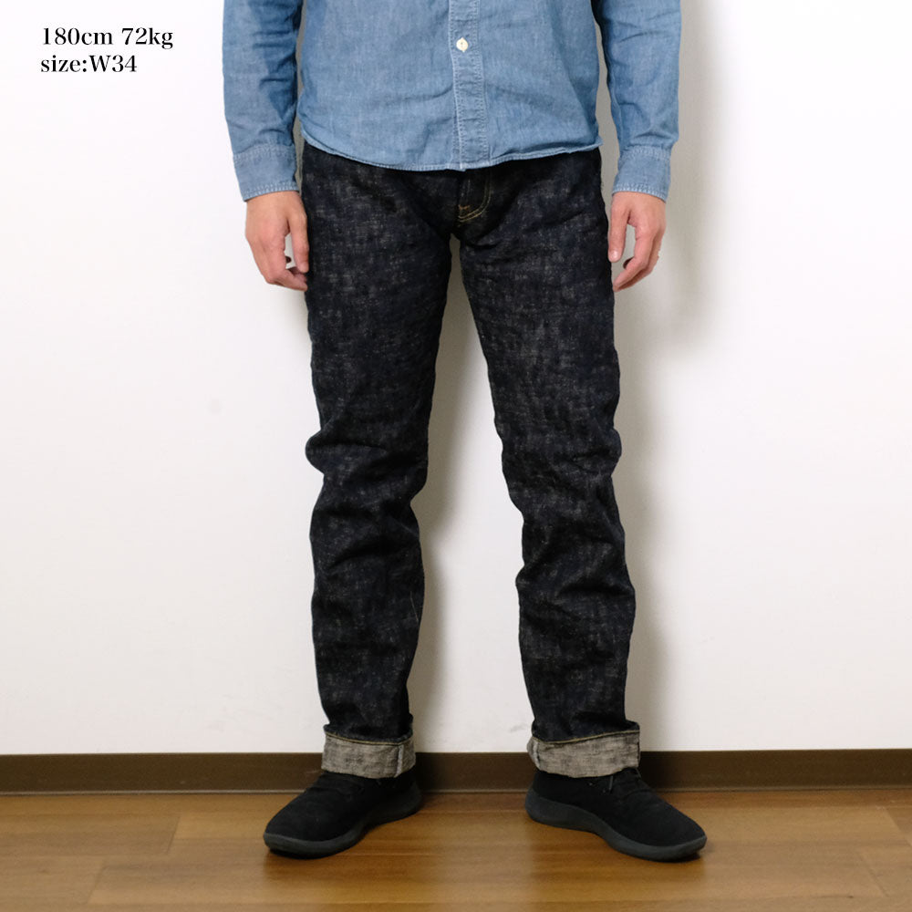 ONI DENIM - Retro Style Regular Straight - 17oz. ONI KASURI DENIM - ONI-505KA