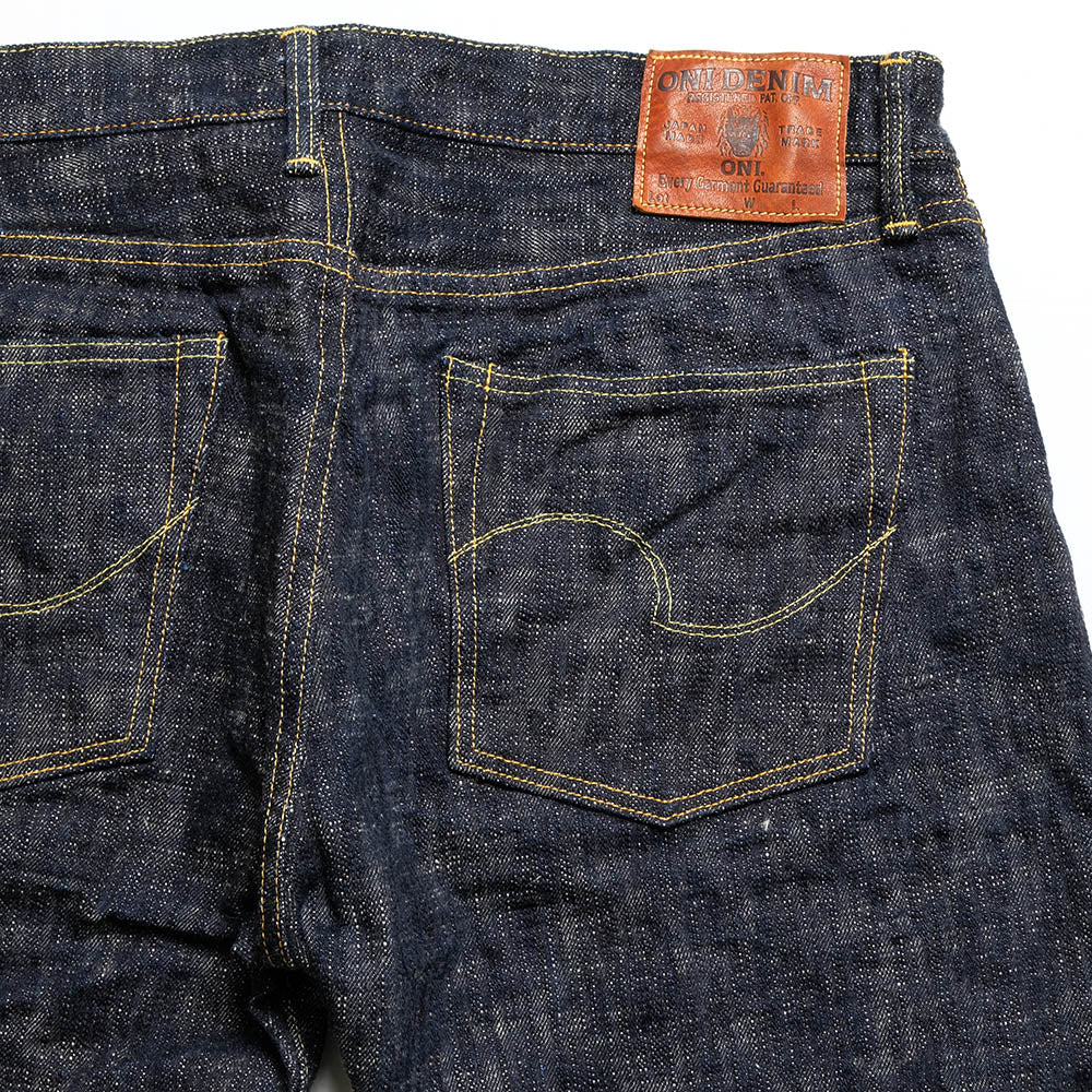 ONI DENIM - Retro Style Regular Straight - 17oz. ONI KASURI DENIM - ONI-505KA