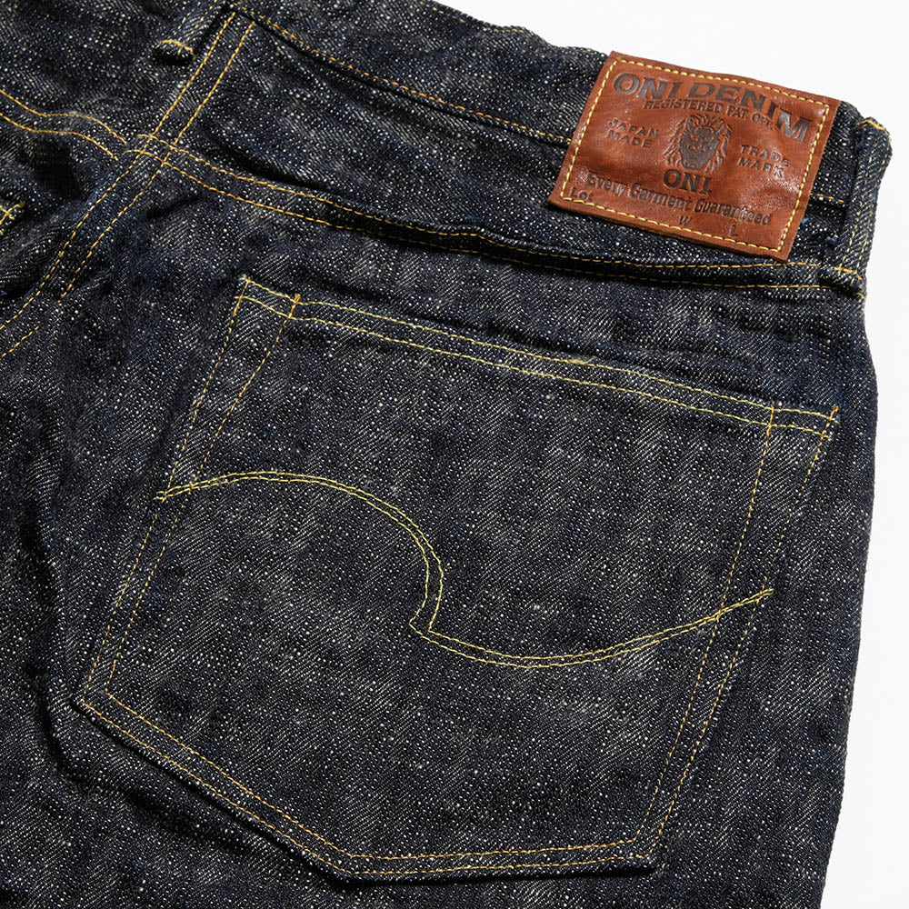 ONI DENIM - Retro Style Loose Straight - 17oz. ONI KASURI DENIM - ONI-595KA