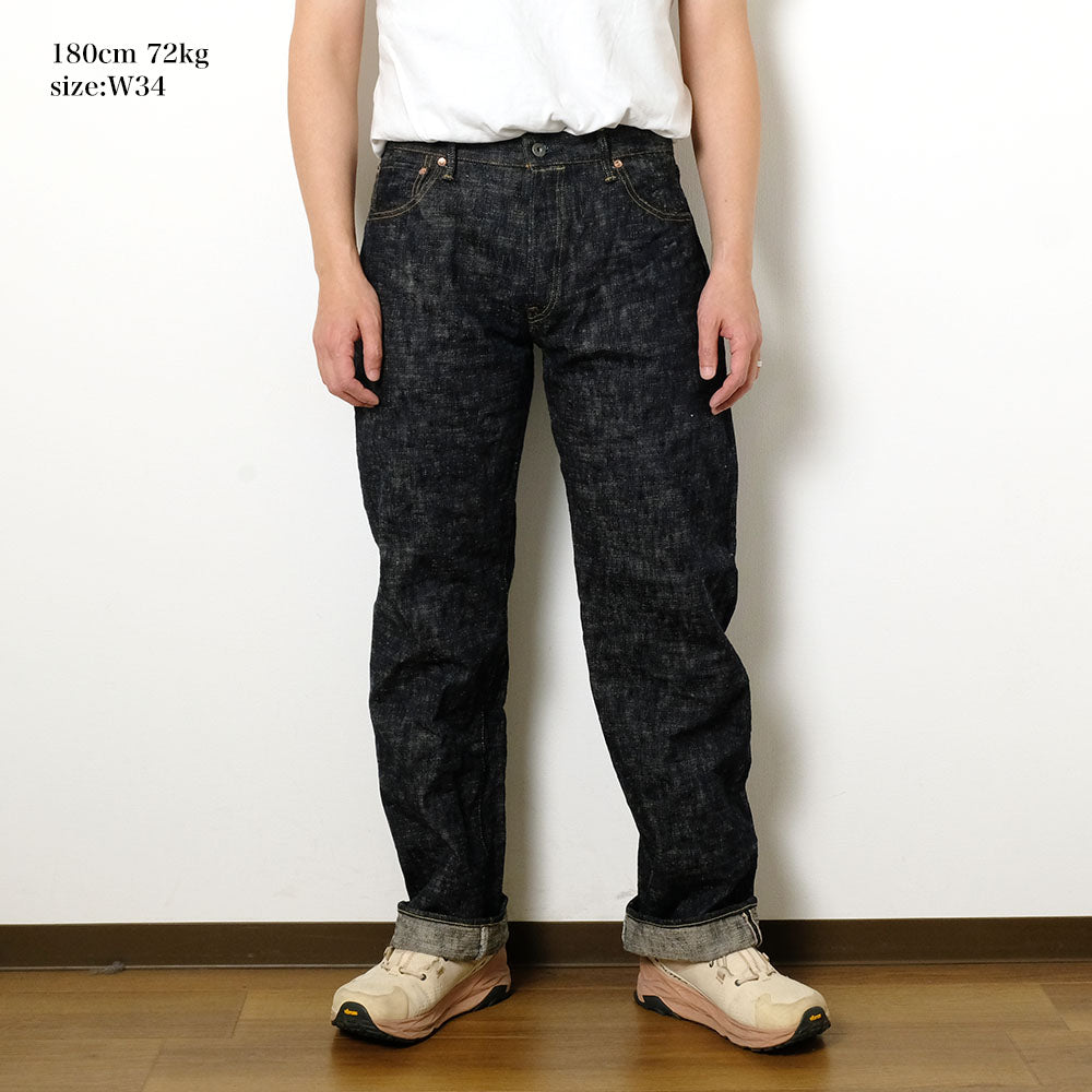 ONI DENIM - Retro Style Loose Straight - 17oz. ONI KASURI DENIM - ONI-595KA