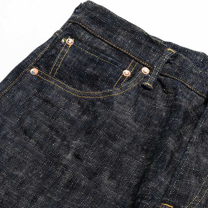 ONI DENIM - Retro Style Loose Straight - 17oz. ONI KASURI DENIM - ONI-595KA