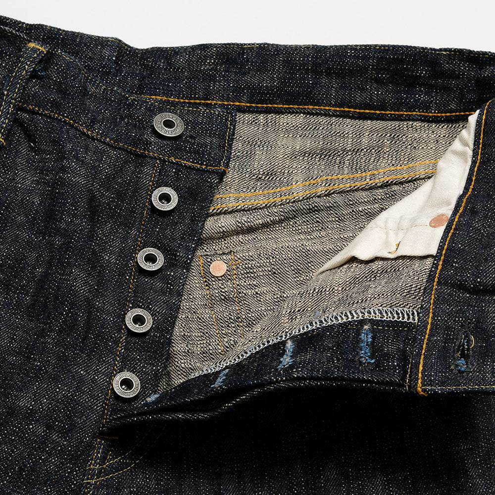 ONI DENIM - Retro Style Loose Straight - 17oz. ONI KASURI DENIM - ONI-595KA