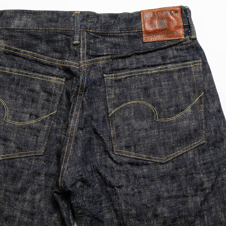 ONI DENIM - Retro Style Loose Straight - 17oz. ONI KASURI DENIM - ONI-595KA